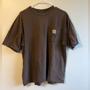 Brown Carhartt tshirt, good condition, lightly worn, medium